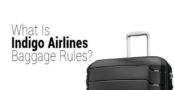 A black suitcase with the text "What Is Indigo Airlines Baggage Rules?" displayed on a white background.