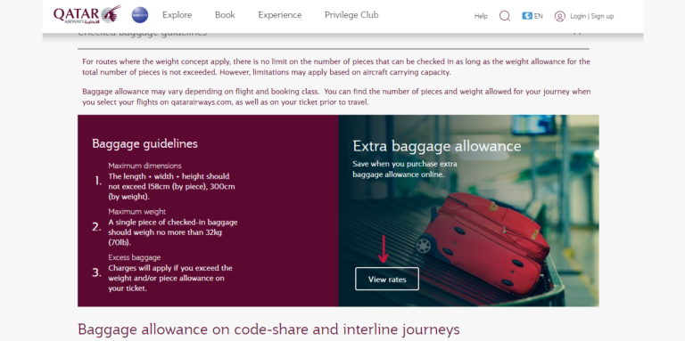 Can I Buy Extra Baggage On Qatar Airways? - Travelclosely
