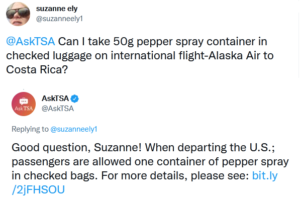 Can You Bring Pepper Spray On a Plane? 2026