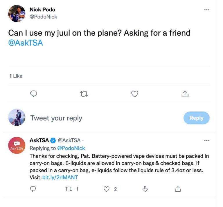 Can You Take a Vape Or Juul On a Plane ? 2026