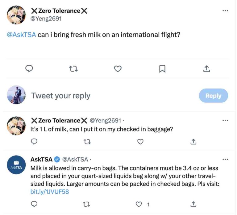 Can You Bring Milk On a Plane? 2024 TSA Rules