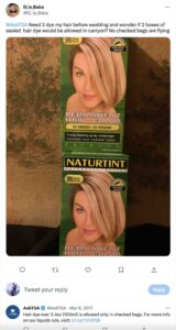 Can You Bring Hair Dye (Colors) On a Plane? 2025