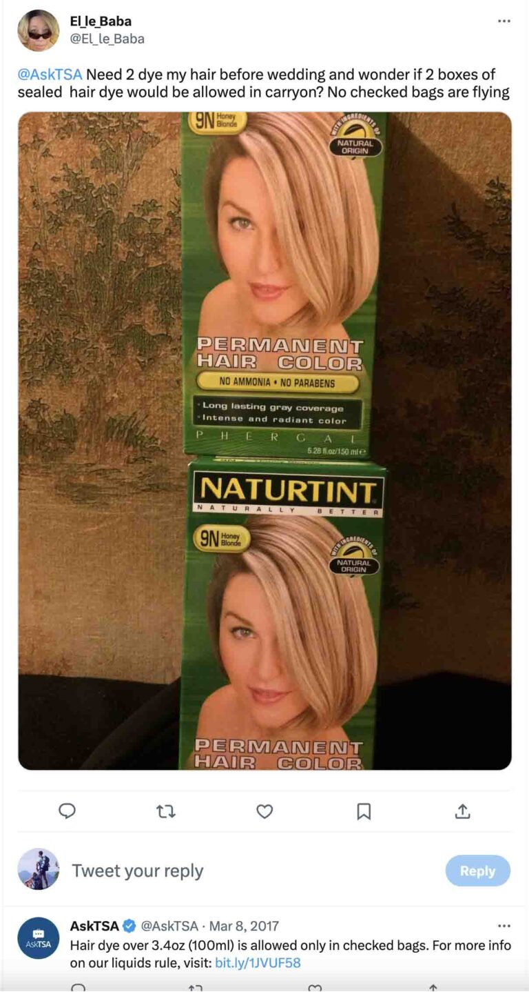 Can You Bring Hair Dye (Colors) On a Plane? 2026