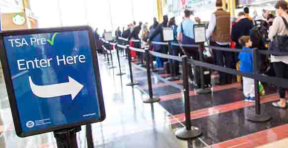TSA precheck sign