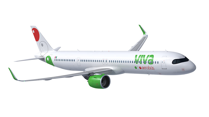 Viva Aerobus airplane