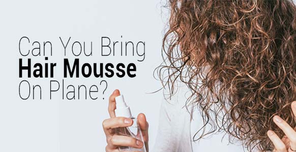 some applying hair mousse to curly hair, illustrating typical hair product use—related to TSA rules for flying with hair mousse.